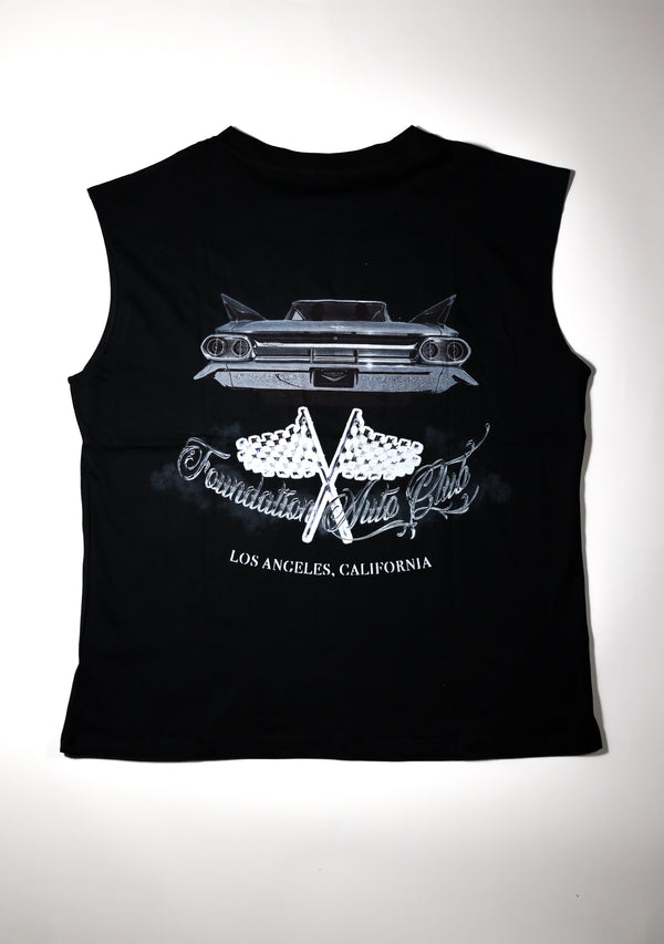 FOUNDATION AUTO CLUB SLEEVLESS TEE