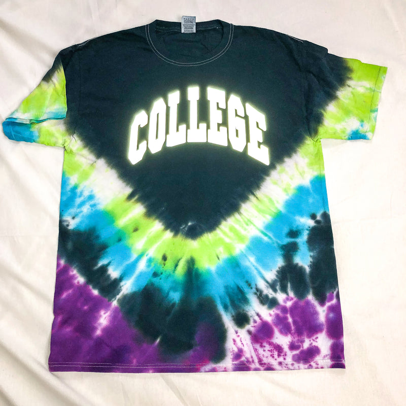 3M College Tee in Tie Dye